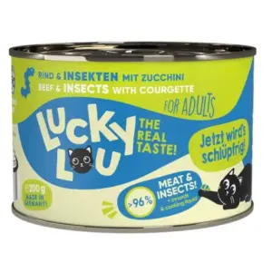 Karma dla kota LUCKY LOU wołowina owady 200g