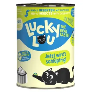 Karma dla kota LUCKY LOU wołowina owady 400g