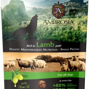 Karma dla psa AMBROSIA Wet Mediterranean jagnięcina 150g