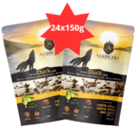Karma dla psa AMBROSIA Wet Mediterranean kaczka 24x150g