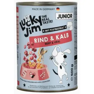 Karma dla psa LUCKY JIM Classic Junior wołowina cielęcina 400g