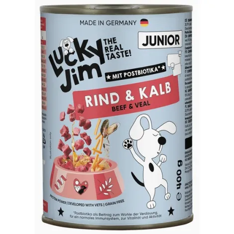 Karma dla psa LUCKY JIM Classic Junior wołowina cielęcina 400g Karma dla psa LUCKY JIM Classic Junior wołowina cielęcina 400g