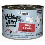 Karma dla psa LUCKY JIM Classic Mini Junior wołowina cielęcina 200g