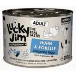 Karma dla psa LUCKY JIM Classic Mini kurczak pstrąg 200g