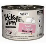 Karma dla psa LUCKY JIM Classic Mini wołowina jagnięcina 200g