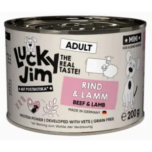 Karma dla psa LUCKY JIM Classic Mini wołowina jagnięcina 200g
