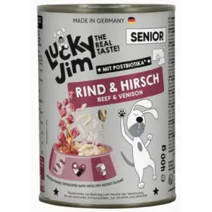 Karma dla psa LUCKY JIM Classic Senior wołowina jeleń 400g