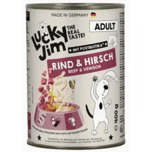 Karma dla psa LUCKY JIM Classic wołowina jeleń 400g