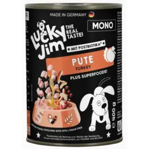 Karma dla psa LUCKY JIM Mono indyk 400g
