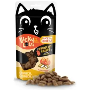 Przysmaki dla kota LUCKY LOU Krunchy Krisps kurczak 60g