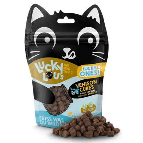 Przysmaki dla kota LUCKY LOU kurczak jeleń 80g