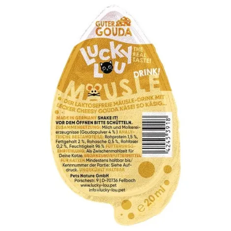 Przysmaki dla kota LUCKY LOU mausle drink snack gouda 20ml Przysmaki dla kota LUCKY LOU mausle drink snack gouda 20ml