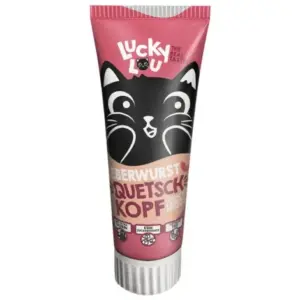 Przysmaki dla kota LUCKY LOU pasta kiełbasa z wątróbki 75g