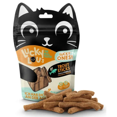 Przysmaki dla kota LUCKY LOU sticks kurczak pstrąg 50g
