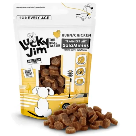 Przysmaki dla psa LUCKY JIM SalaMinies kurczak 70g Przysmaki dla psa LUCKY JIM SalaMinies kurczak 70g
