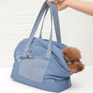 Ultramiękka torba PETSTORIES denim dream niebieska M do 5kg