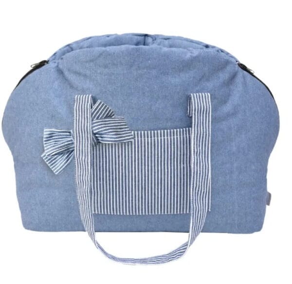 Ultramiękka torba PETSTORIES denim dream niebieska M do 5kg