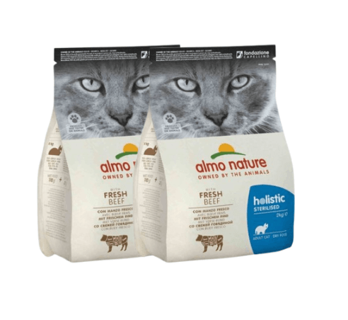 Karma dla kota ALMO NATURE FUNCTIONAL STERILISED wołowina 2x2kg