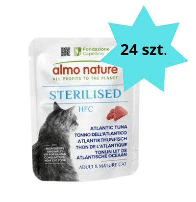 Karma dla kota ALMO NATURE HFC Sterilised tuńczyk atlantycki 24x50g