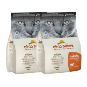 Karma dla kota ALMO NATURE HOLISTIC ADULT ryba oleista 2x2 kg