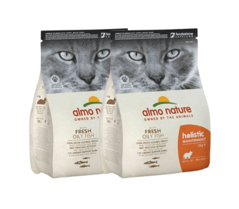 Karma dla kota ALMO NATURE HOLISTIC ADULT ryba oleista 2x2 kg