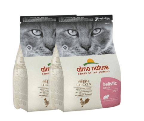 Karma dla kota ALMO NATURE HOLISTIC KITTEN kurczak 2x2 kg Karma dla kota ALMO NATURE HOLISTIC KITTEN kurczak 2x2 kg