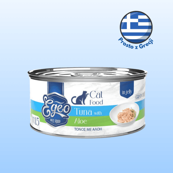 Karma dla kota EGEO tuńczyk aloes w galaretce 85g