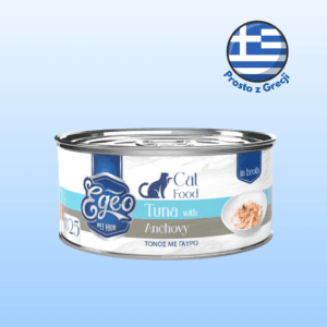 Karma dla kota EGEO tuńczyk anchois w rosole 70g