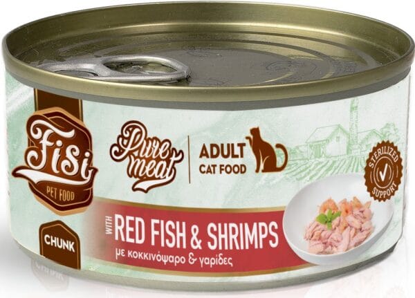 Karma dla kota PERFECT PET FISI karmazyn krewetki 170g