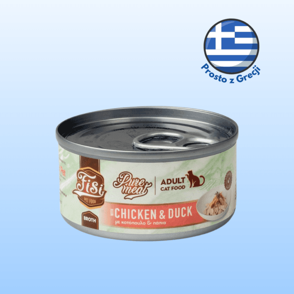 Karma dla kota PERFECT PET FISI kurczak kaczka w rosole 80g
