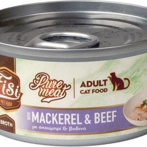 Karma dla kota PERFECT PET FISI makrela wołowina w rosole 80g