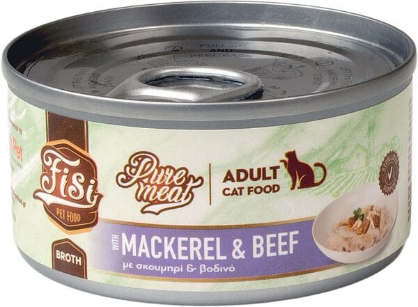 Karma dla kota PERFECT PET FISI makrela wołowina w rosole 80g