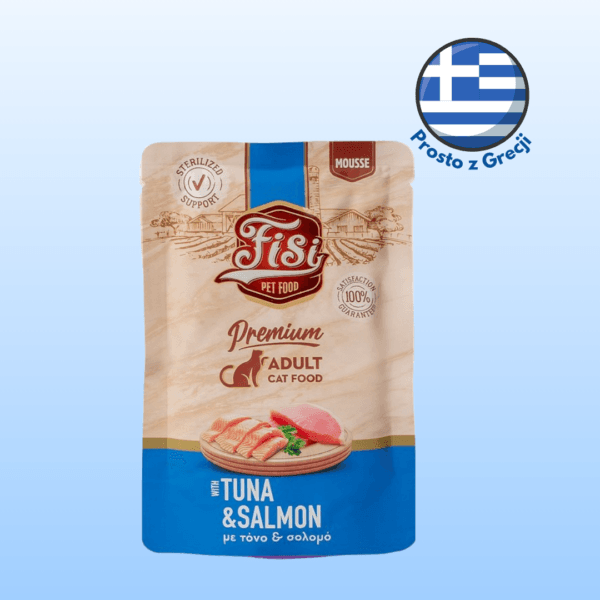 Karma dla kota PERFECT PET FISI mus tuńczyk łosoś 80g