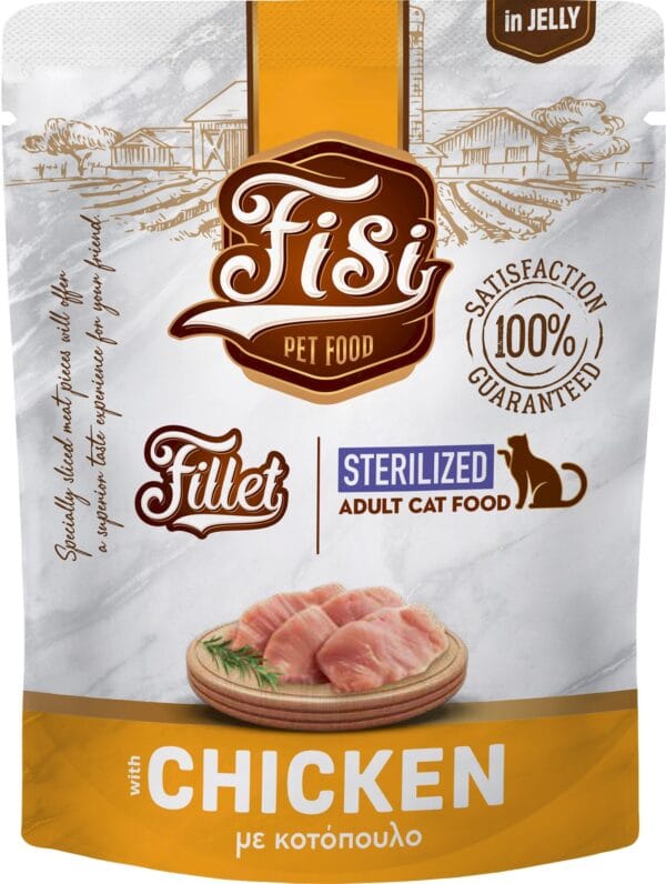 Karma dla kota PERFECT PET FISI sterylizacja kurczak w galaretce 300g