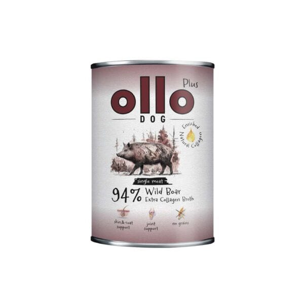 Karma dla psa OLLO Plus Kolagen dzik 800g Karma dla psa OLLO Plus Kolagen dzik 800g