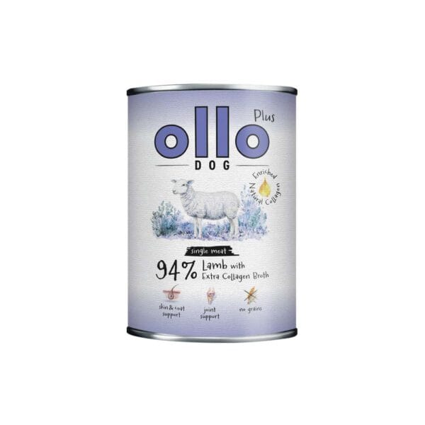 Karma dla psa OLLO Plus Kolagen jagnięcina 800g