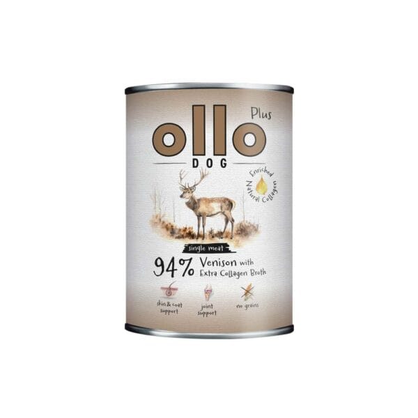Karma dla psa OLLO Plus Kolagen jeleń 800g