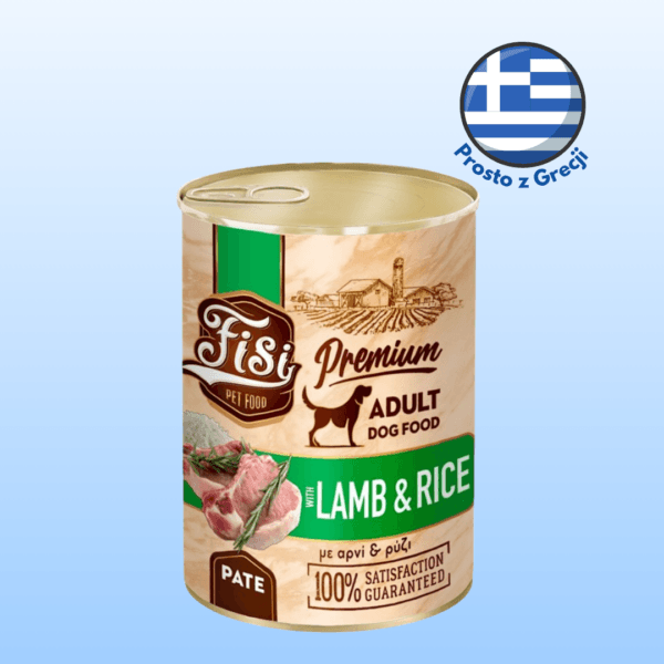 Karma dla psa PERFECT PET FISI jagnięcina ryź pasztet 400g Karma dla psa PERFECT PET FISI jagnięcina ryź pasztet 400g