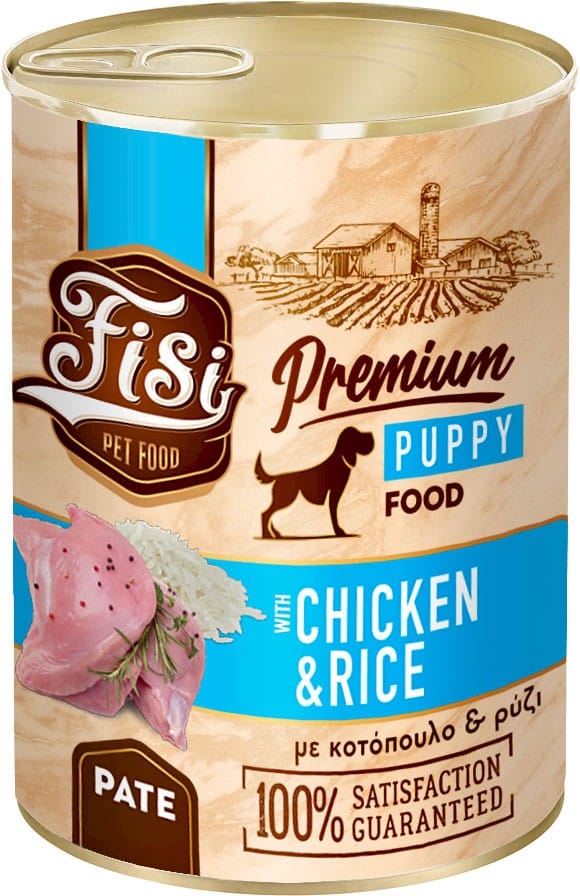 Karma dla psa PERFECT PET FISI kurczak ryż pasztet puppy 400g
