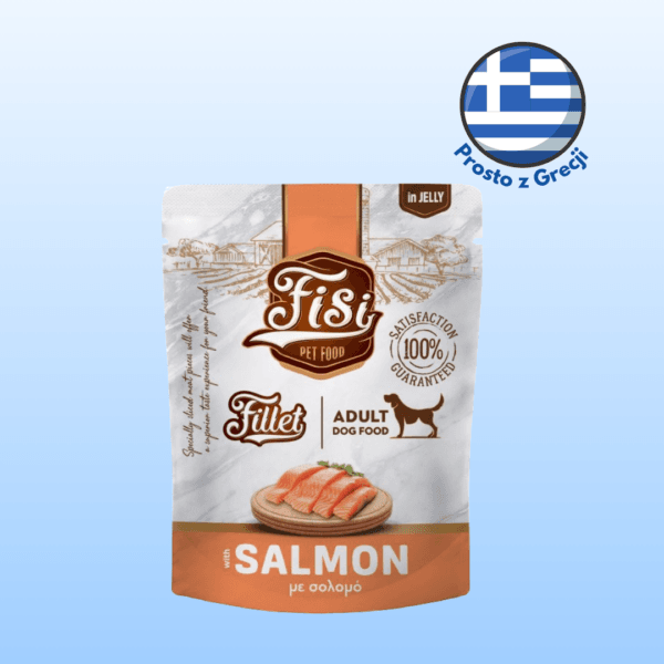 Karma dla psa PERFECT PET FISI łosoś w galarecie 500g