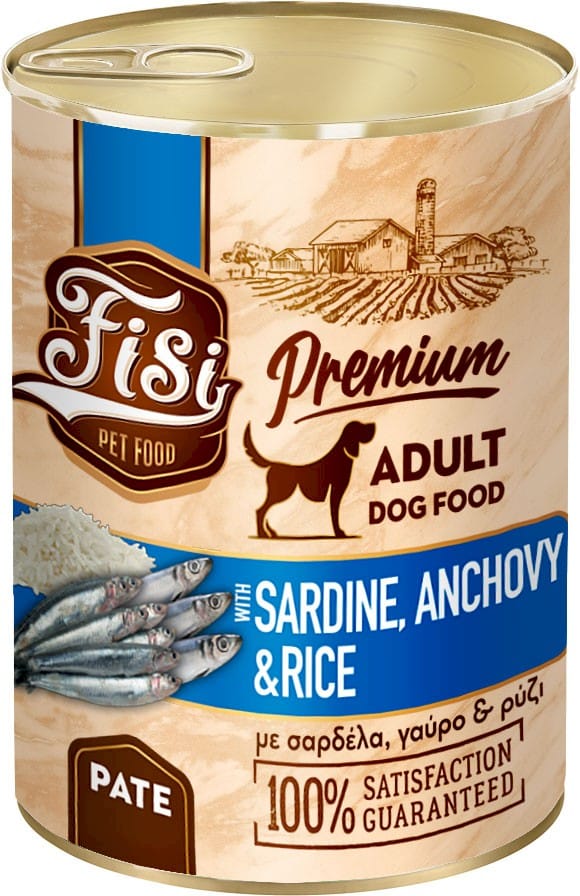 Karma dla psa PERFECT PET FISI sardynki anchois ryż pasztet 400g