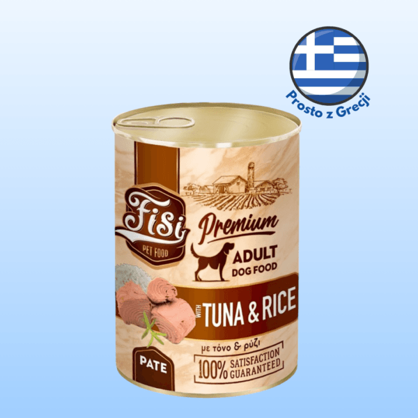 Karma dla psa PERFECT PET FISI tuńczyk ryż pasztet 400g Karma dla psa PERFECT PET FISI tuńczyk ryż pasztet 400g