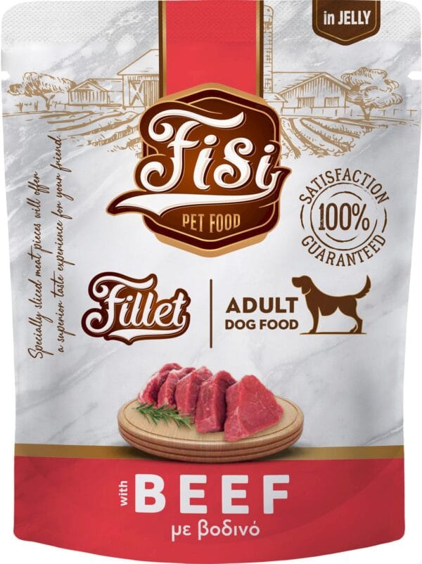 Karma dla psa PERFECT PET FISI wołowina w galarecie 500g