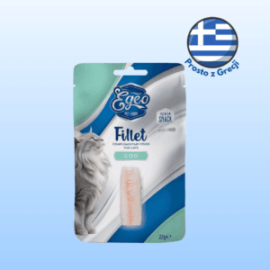 Przysmak dla kota EGEO filet z dorsza 22g