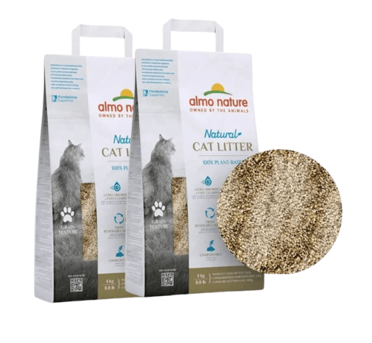 Żwirek dla kota ALMO NATURE grain texture 2x4 kg