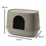 Kuweta dla kota SAVIC Moona warm grey 57x39x39cm
