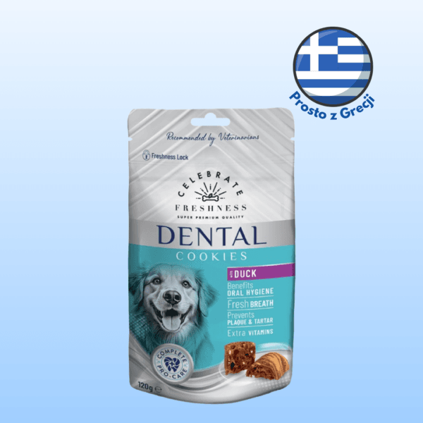 Przysmaki dla psa CELEBRATE Dental Cookies z kaczką 120g Przysmaki dla psa CELEBRATE Dental Cookies z kaczką 120g