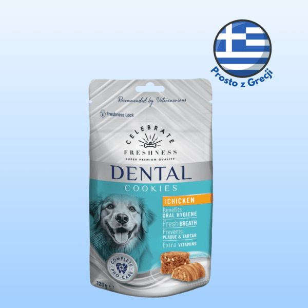 Przysmaki dla psa CELEBRATE Dental Cookies z kurczakiem 120g Przysmaki dla psa CELEBRATE Dental Cookies z kurczakiem 120g