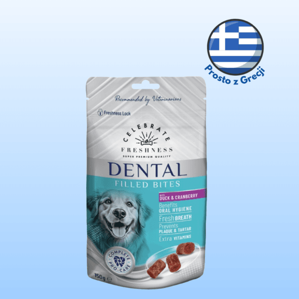 Przysmaki dla psa CELEBRATE Dental bites kaczka z żurawiną 150g