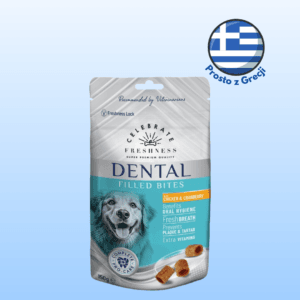 Przysmaki dla psa CELEBRATE Dental bites kurczak z żurawiną 150g